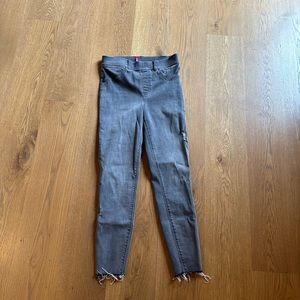 Spanx Distressed Denim Skinny Pants,